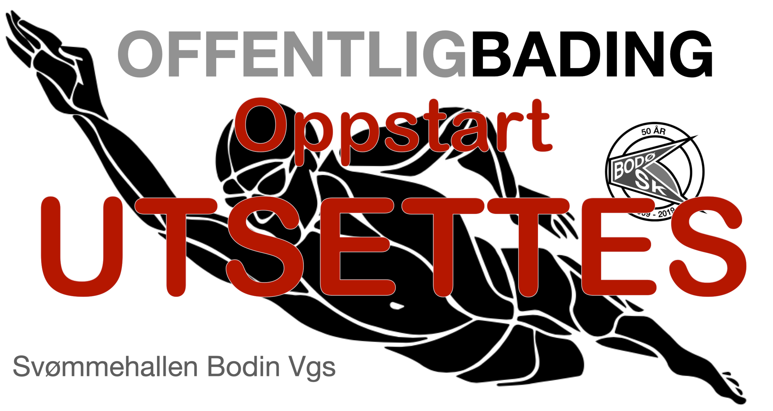 Beklager badegjester: Offentlig bading UTSETTES